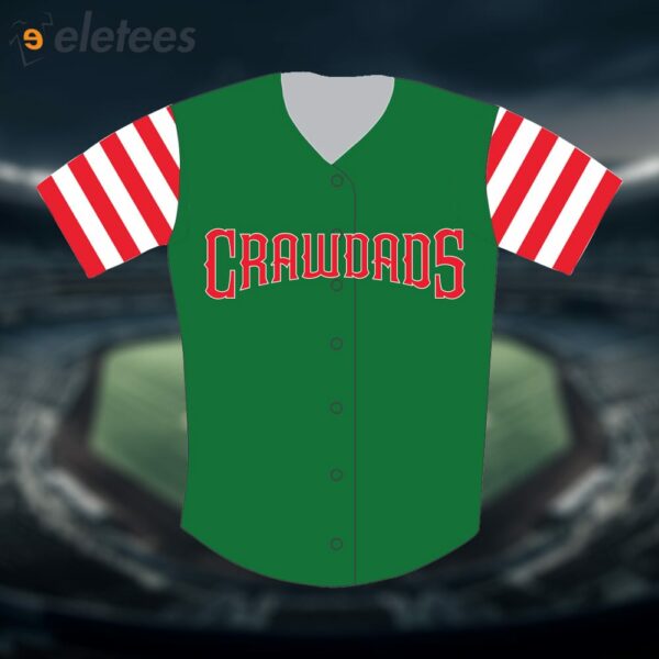 Hickory Crawdads Christmas Jersey Giveaway 2024
