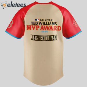 Jarren Duran Red Rox All Star Ted Williams MVP Awards 2024 Jersey2