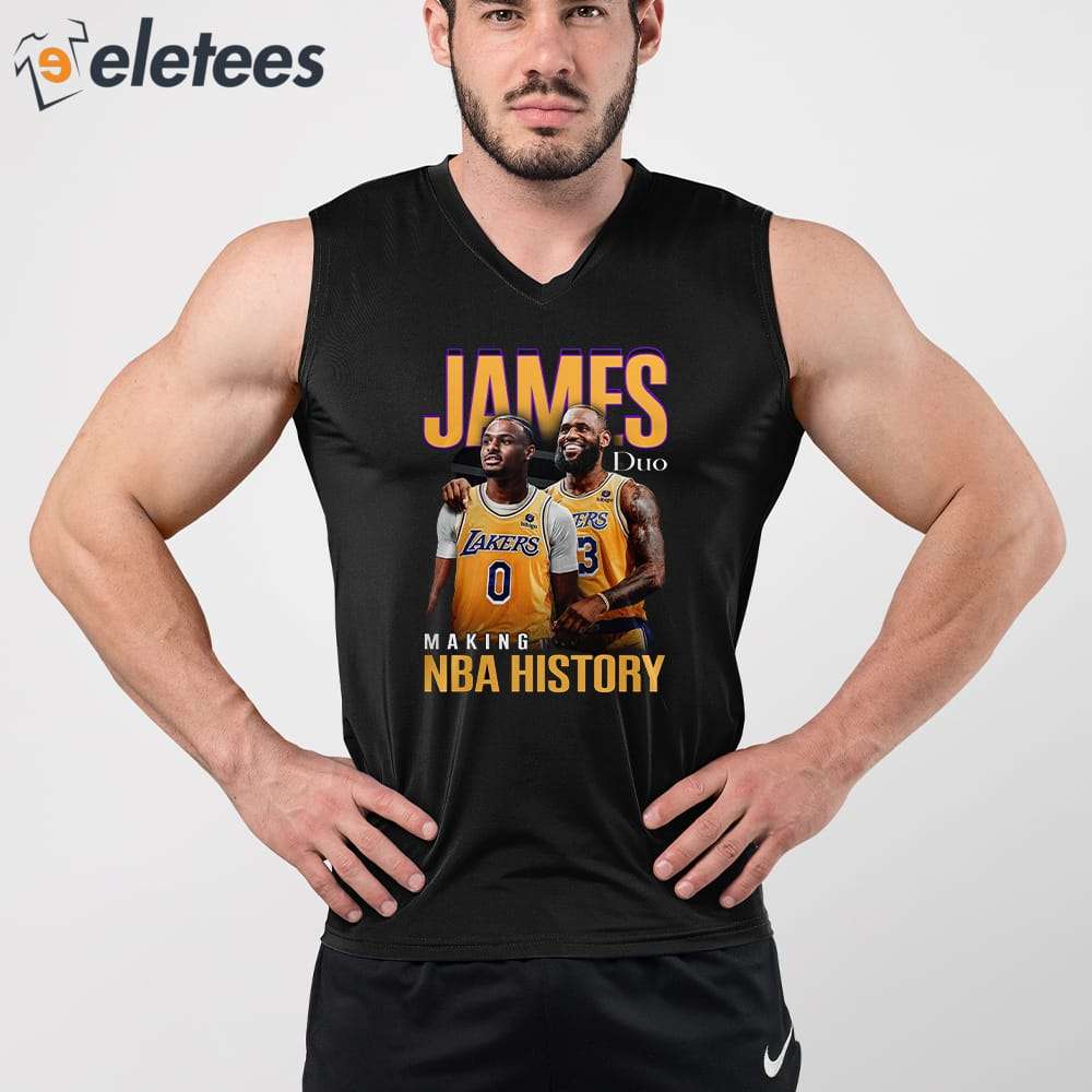 Lakers History LeBron and Bronny T-Shirt