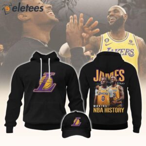 LeBron and Bronny James Duo Making History Hoodie