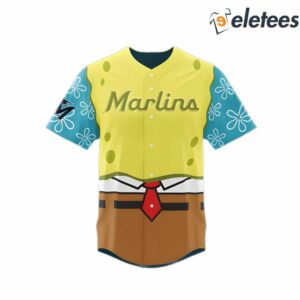 Marlins SpongeBob Baseball Jersey Giveaway 2024 2