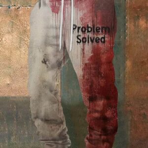 Men’s Problem Solved Halloween Print Sweatpants
