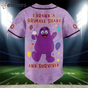 Mets I Drank A Grimace Shake And Survived Jersey2
