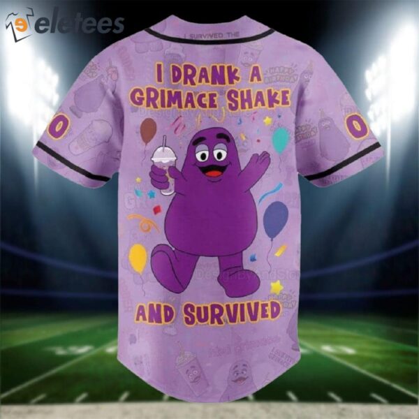 Mets I Drank A Grimace Shake And Survived Jersey