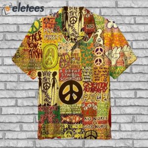 Peace Love Of Brotherhood Of Man Revolution Hawaiian Shirt1