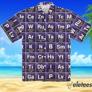 Periodic Table Of Elements Casual Short Sleeve Shirt