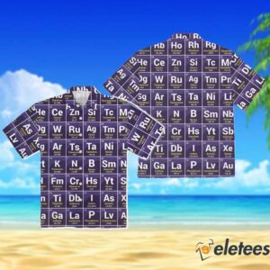 Periodic Table Of Elements Casual Short Sleeve Shirt 3