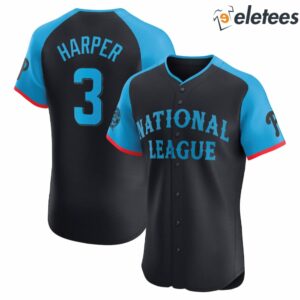 Phillies National League Bryce Harper 2024 All Star Game Elite Player Jersey