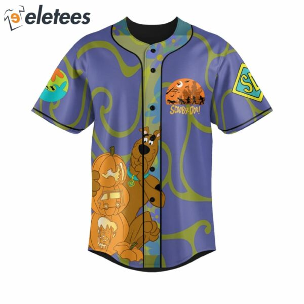 Pizza Ghost Scooby Doo Run Baseball Jersey