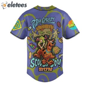 Pizza Ghost Scooby Doo Run Baseball Jersey2
