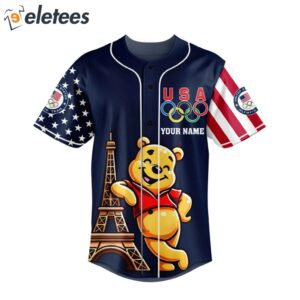 Pooh Team USA Olympics Baseball Jersey1