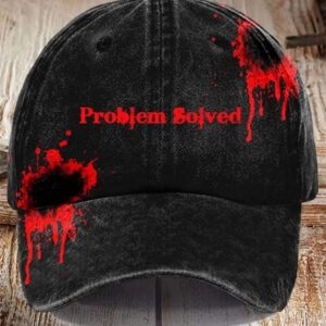 Problem Solved Bloody Halloween Hat