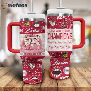 Red Sox 9 Time World Series Champions Stanley Tumbler