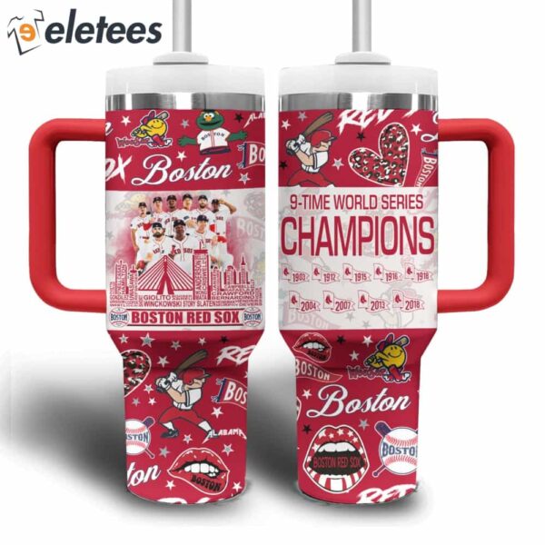 Red Sox 9-Time World Series Champions Stanley Tumbler