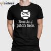 Resting Pitch Face Funny Baseball Shirt