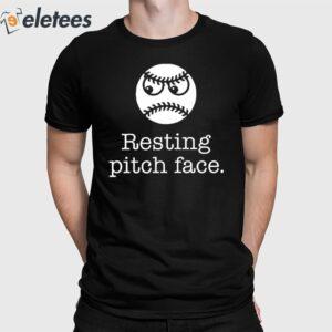 Resting Pitch Face Funny Baseball Shirt