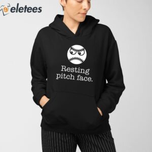 Resting Pitch Face Funny Baseball Shirt 3