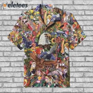 Retro Animals Birds Hawaiian Shirt1