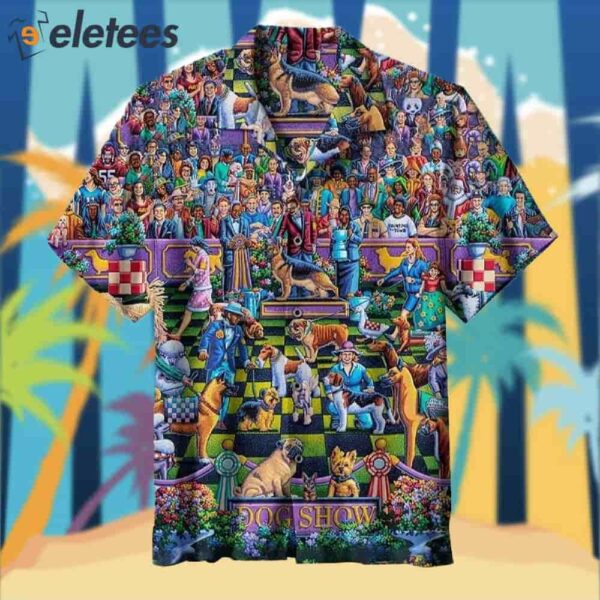 Retro Dog Show Hawaiian Shirt