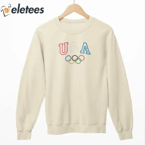 Retro Team USA Olympics Embroidered Sweatshirt