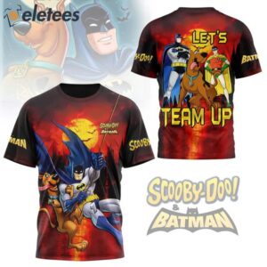 SCOOBY DOO and BATMAN Lets Team Up 3D Shirt