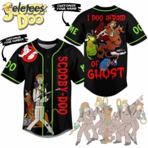 Scooby Doo I Doo Afraid Of Ghost Baseball Jersey
