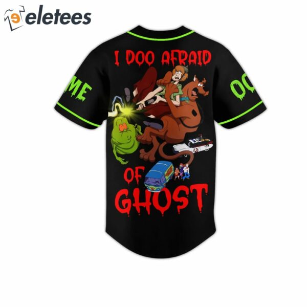 Scooby Doo I Doo Afraid Of Ghost Baseball Jersey