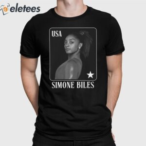 Simone Biles Gymnastics Playing Card USA Shirt