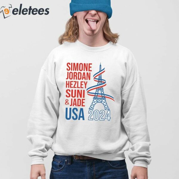 Simone Jordan Hezley Suni & Jade USA Paris 2024 Shirt