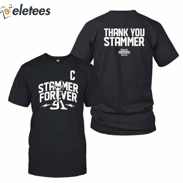 Stammer Forever 91 Thank You Stammer Shirt