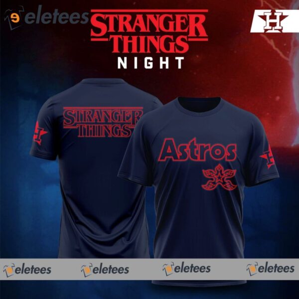 Stranger Things Night Astros 2024 Shirt