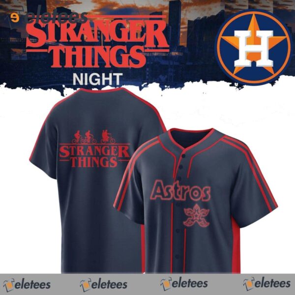 Stranger Things Night Astros Baseball Jersey 2024