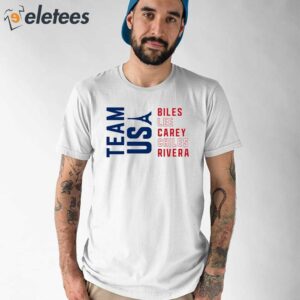 Team Usa Biles Lee Carey Chiles Rivera Shirt 1