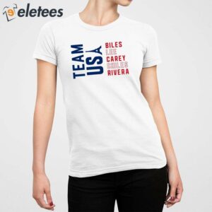 Team Usa Biles Lee Carey Chiles Rivera Shirt 2
