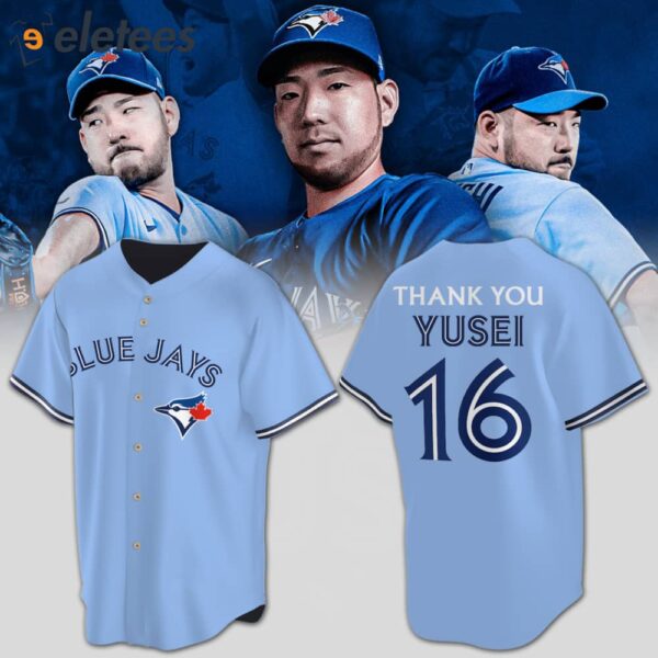 Thank You Yusei Blue Jays Jersey 2024