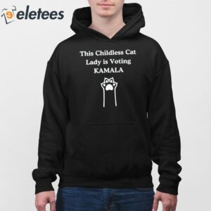 This Childless Cat Lady is Voting Kamala Shirt 4