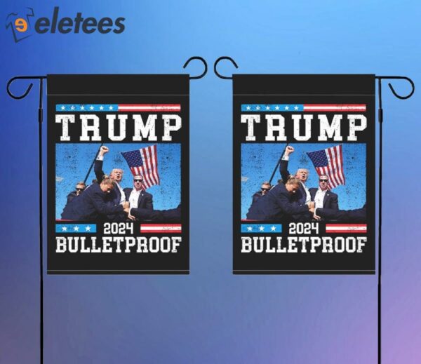 Trump 2024 Bulletproof Bloody Ear Flag