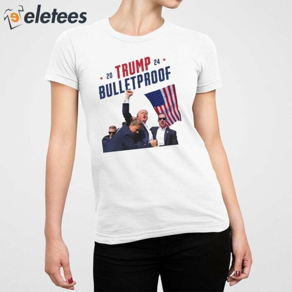 Trump 2024 Bulletproof Shooting Rally Shirt
