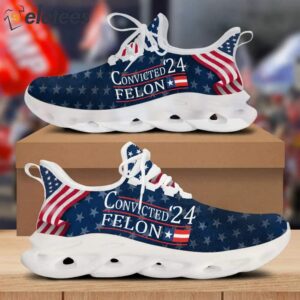 Trump 2024 Convicted 24 Felon Max Soul Shoes