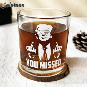 Trump Assassination You Missed Whisky Glasses