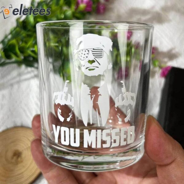 Trump Assassination You Missed Whisky Glasses