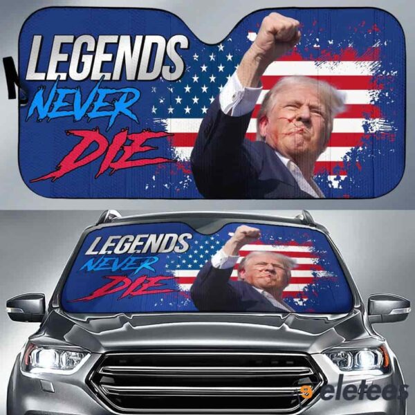 Trump Fight Legends Never Die Sunshade