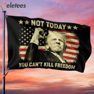 Trump Not Today You Cant Kill Freedom Assassination Shooting Flag