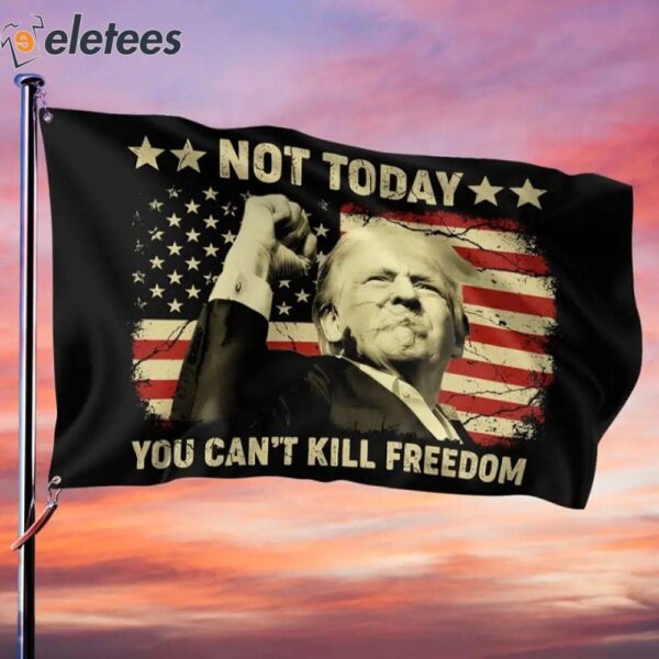 Trump Not Today You Can’t Kill Freedom Assassination Shooting Flag
