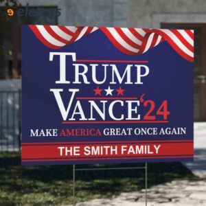 Trump Vance 2024 Make America Great Once Again Yard Sign1