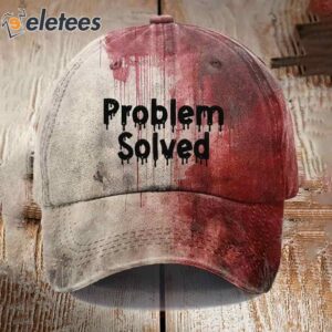 Unisex Problem Solved Bloody Halloween Print Hat