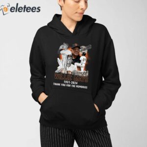 Willie Mays 1931 2024 Thank You For The Memories 2 Sided Shirt 4