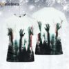 Women’s Blood Hand Stain Halloween Horror Print T-Shirt