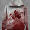 Women’s Bloody Halloween It’s Just A Scratch Print Hoodie