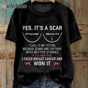 Women's Breast Cancer Awareness I Faced Breast Cancer And Won It T-Shirt